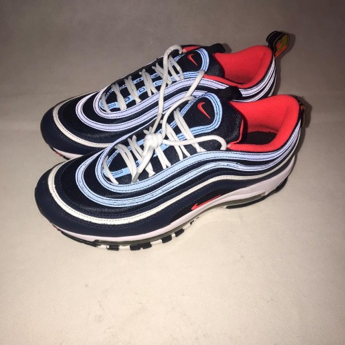 navy and red air max 97